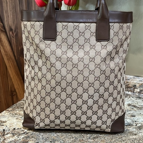Gucci EUC Monogrammed Shopper Tote Bag - Picture 1 of 11